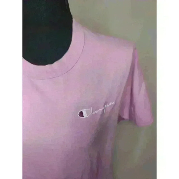 Champion Women's Size X Small  Short Sleeve Crew Neck Pink Tee - Picture 2 of 4